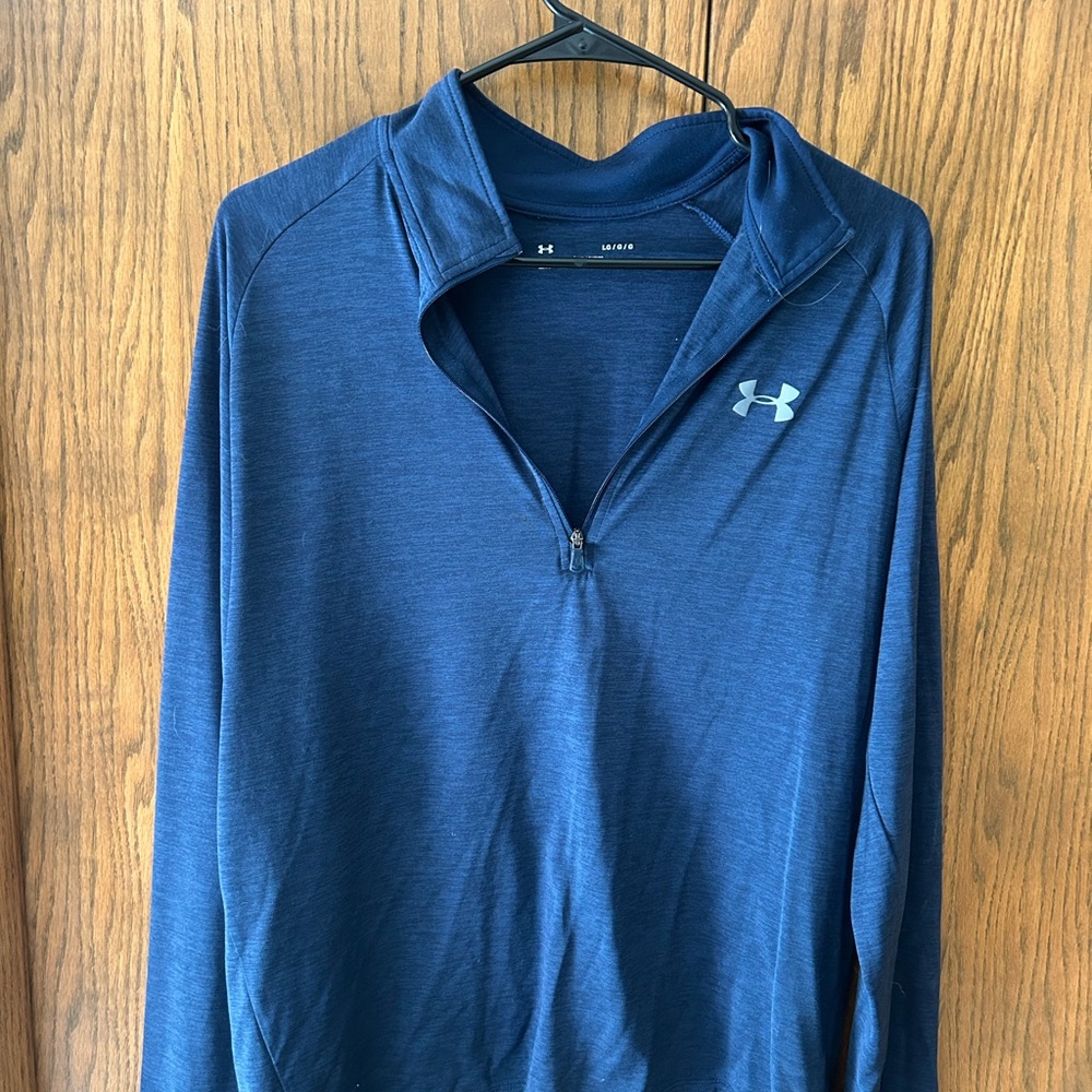 Under Armour Men's Navy Blue Half-Zip Performance Pullover